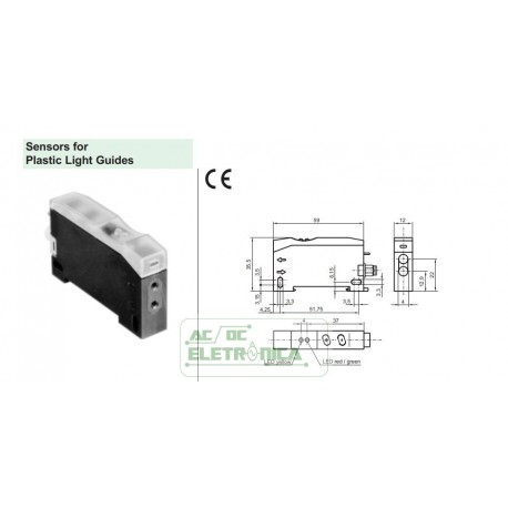 Sensor fotoelétrico OCL100-F66G-A2-V31