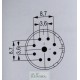 Conector circular 9 vias (8+1)femea M23 cabo 11-17mm