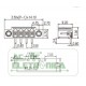 Conector 03 vias 3.50mm 90º PCI c/flange - ECH350RM-03p