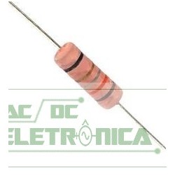 Resistor 0R82 5w 5% - Cinza vermelho prata dourado