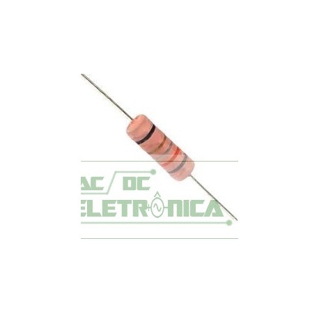 Resistor 0R82 5w 5% - Cinza vermelho prata dourado