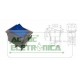 Chave gangorra KCD4 16A 250V~ 4T azul