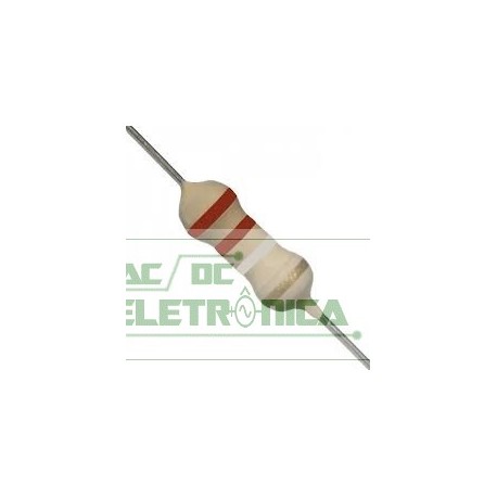 Resistor 0R22 1/4w 5% - Vermelho vermelho prata dourado