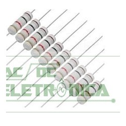 Resistor 0R82 1W 5% - Cinza vermelho prata dourado