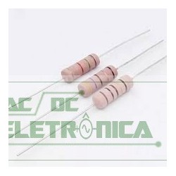 Resistor 0R82 3w 5% - Cinza vermelho prata dourado