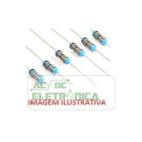 Resistor 0R47 1/4w 5% - Amarelo roxo prata dourado