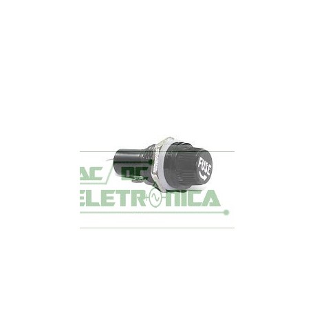Porta fusivel painel rosca 5x20mm 10A 250v