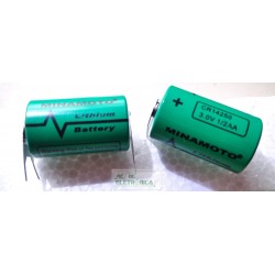 Bateria 3v 1/2AA 750mAh lithium CR14250 c/terminal - 14x25mm