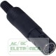 Conector 6 vias femea mini DIN circular ( plug mini din 6 vias femea)