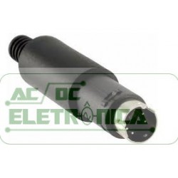 Conector 4 vias macho mini DIN circular ( plug mini din 4 vias macho)