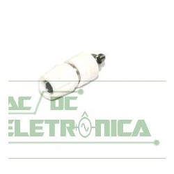 Borne 4mm 25Amp branco B160