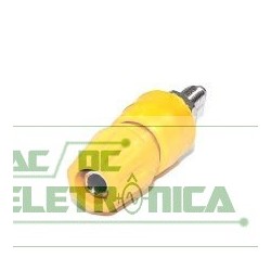 Borne 4mm 25Amp amarelo B160