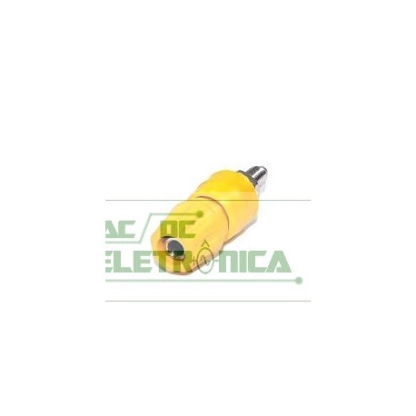 Borne 4mm 25Amp amarelo B160