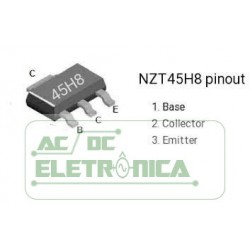 Transistor 45H8 - NZT45H8 SOT223