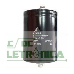 Capacitor eletrolitico 3300uf x 400v 105x77mm GIGA