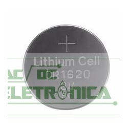 Bateria botão 3V CR1620 38mAh lithium GP