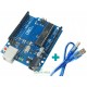 Placa Uno R3 + cabo USB para Arduino