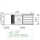 Conector circular 17 pinos fêmea M23 Hummel completo