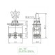 Chave alavanca 03 posições GANGORRA pulsante 02 polos 15A/250Vca