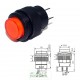 Chave push button R16-503 02 terminais com trava vermelha sem led