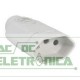 Plug femea 2P+T 180º 10A padrão branco