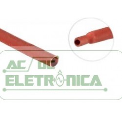 Tubo termo retratil 1,5mm vermelho 1,5mm/0,75mm