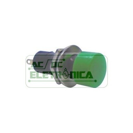 Chave push button PBS-16A 2 Terminais verde liga-desliga