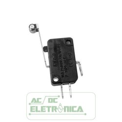 Chave micro switch kw7-0 haste roldana 29mm 16A 250v