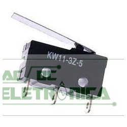 Chave micro switch kw11 haste 25mm 3A 250v