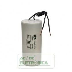 Capacitor de partida 200uF x 250Vac CBB60 120x55mm 5% 50/60hz