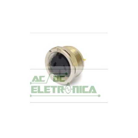 Conector circular painel femea 03 vias - JLD P3 - Melro