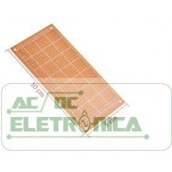 Placa fenolite 05x10cm ilhada