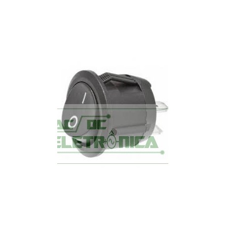 Chave gangorra KCD1-106-101 redonda 02 Posições 01 polo 2t preta