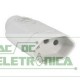 Plug femea 2P+T 180º 20A padrão cinza