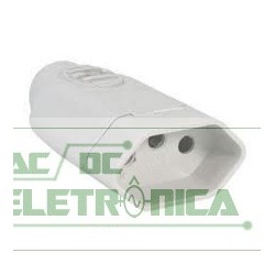 Plug femea 2P+T 180º 20A padrão cinza