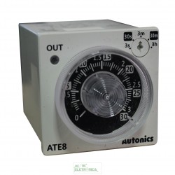 Temporizador analógico 100/240Vca ATE8-43 Autonics