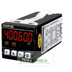 Contador eletrônico programável 24V NC400-6-RR 6 dígitos - Novus