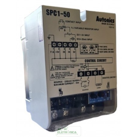 Controle de potência SPC1-50-E 220Vca 50/60Hz Autonics