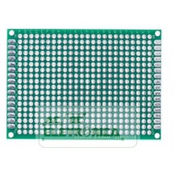Placa fibra 5x7cm ilhada dupla face