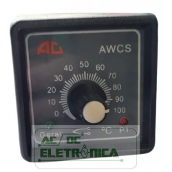 Controlador de temperatura analógico 100°C 110/220V 50/60Hz Aut Control