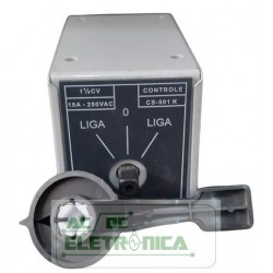 Chave partida reversora motor 15A 250Vca Margirius CS-501 K