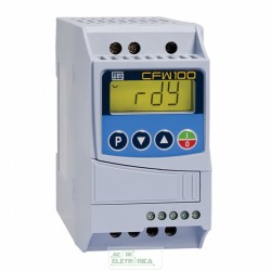 Inversor de frequencia weg CFW100 mono 0,25cv 1,6A 200-220Vca