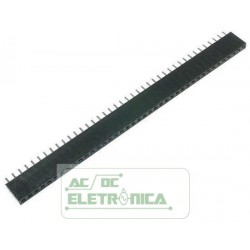 Barra de pinos femea 1x40 180º