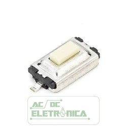 Chave tactil 3x6x2,5mm 2 pinos SMD
