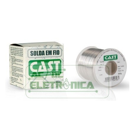 Solda cast rolo 500Gr 0,75mm 63x37mm 183 L - No Clean