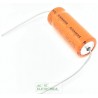 Capacitor eletrolitico 4,7uf x 100v 85º Bipolar axial siemens 15x30mm